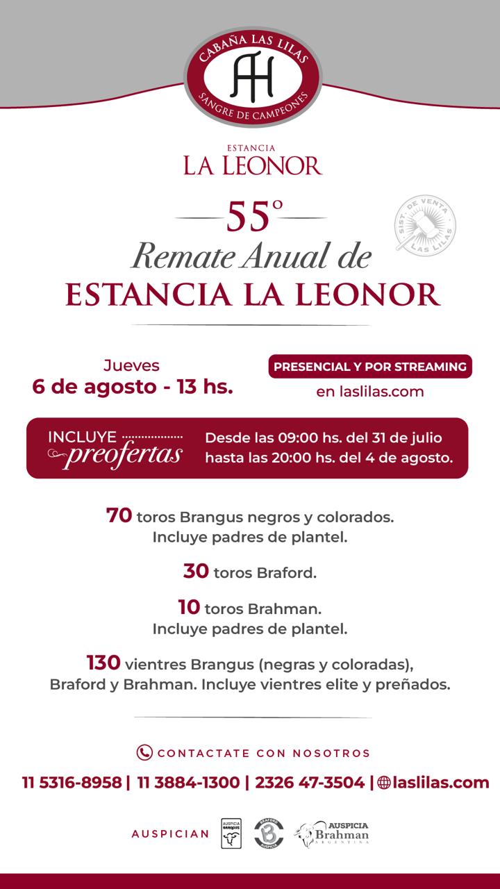 55° Remate Anual La Leonor